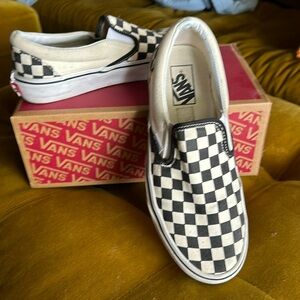 Black and white checkered vans